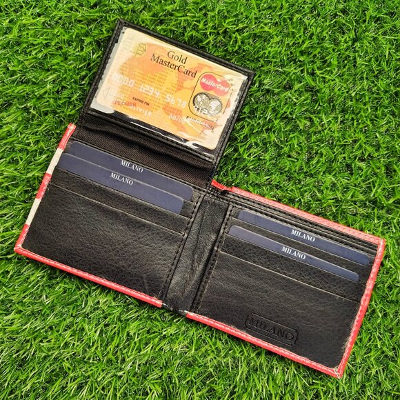Men Leather Printed Wallet - Picture 2 of 6